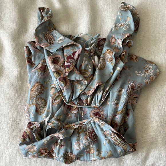 Zimmermann Pavilion Flounce Playsuit - Picture 3 of 5